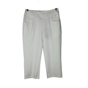 NWT Puma Womens Power Shape Capris Small Golf Pull On UPF 50‎ Stretch White